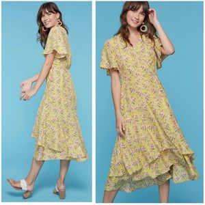 Roller Rabbit Prairie Ditsy Floral Pin-up Wrap Dress